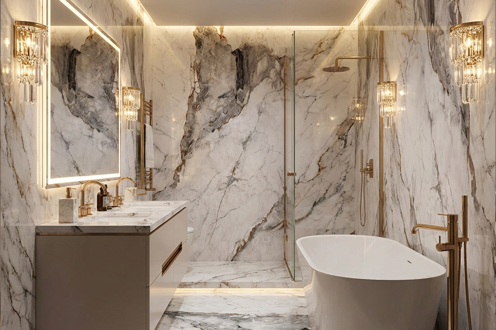  Bookmatch Marble Sheets 