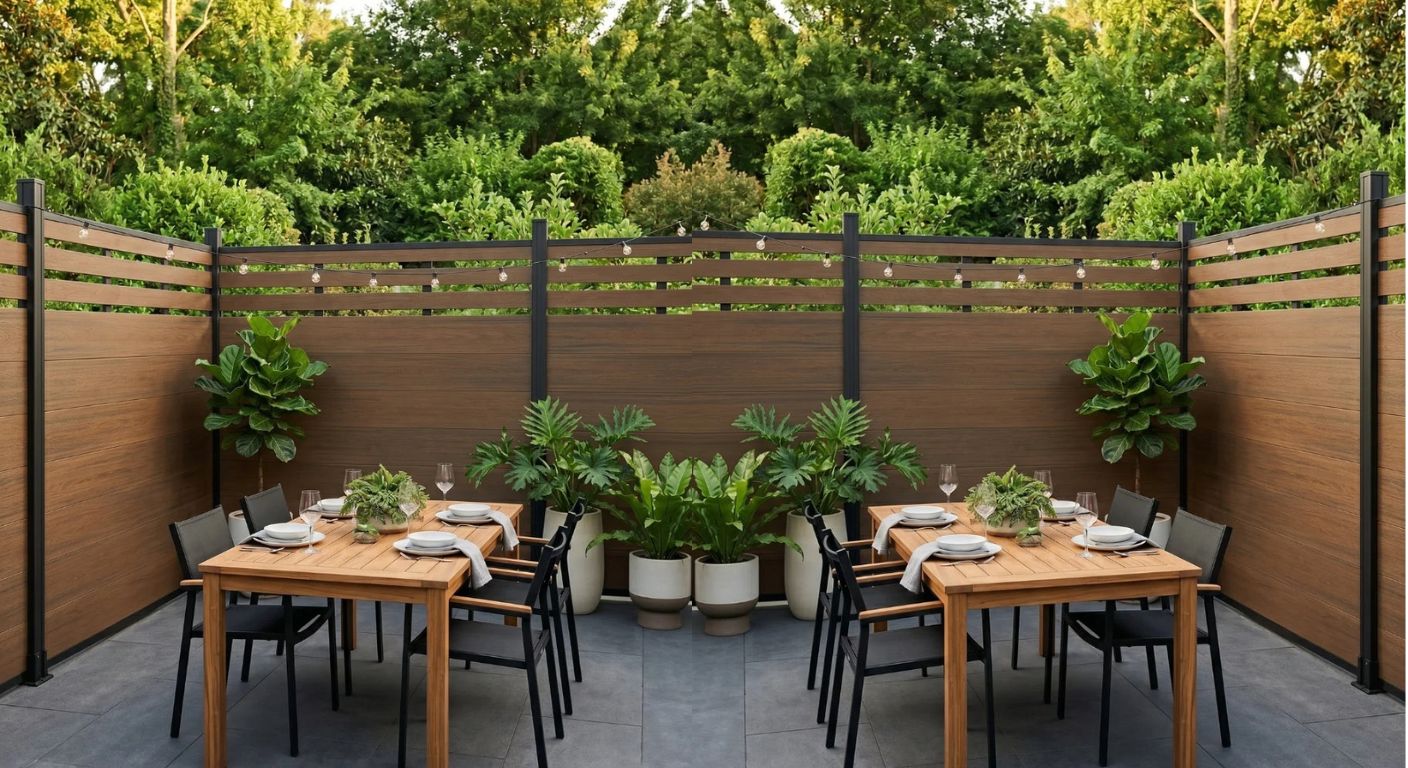 Top Lattice Privacy Composite Fence Wholesale Price - Walnut