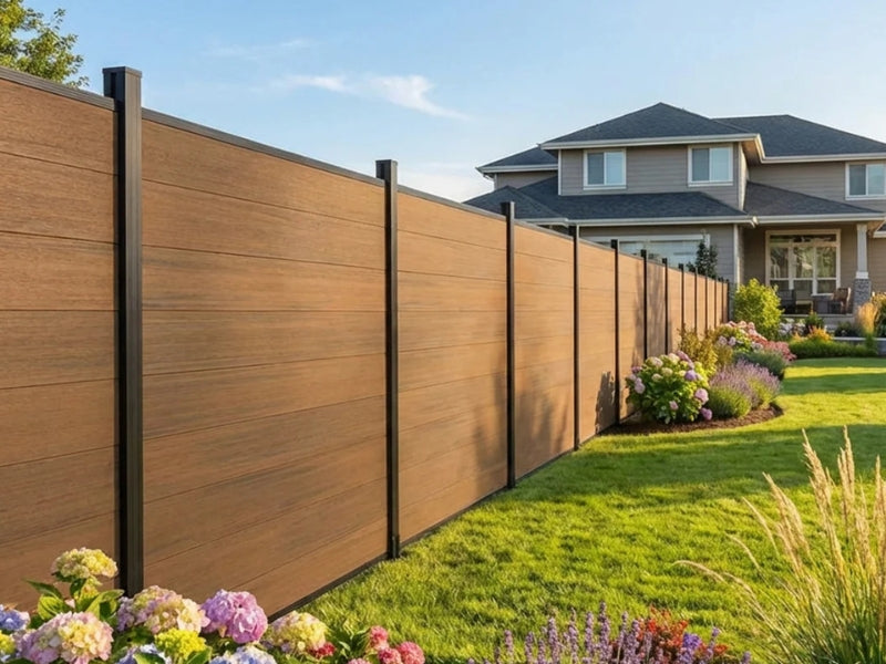 Brown Composite fence 