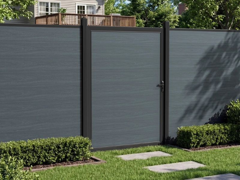 Composite fence gates