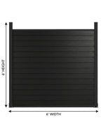 Architectural Black Aluminum Fence Panel – Sleek Modern Privacy Design