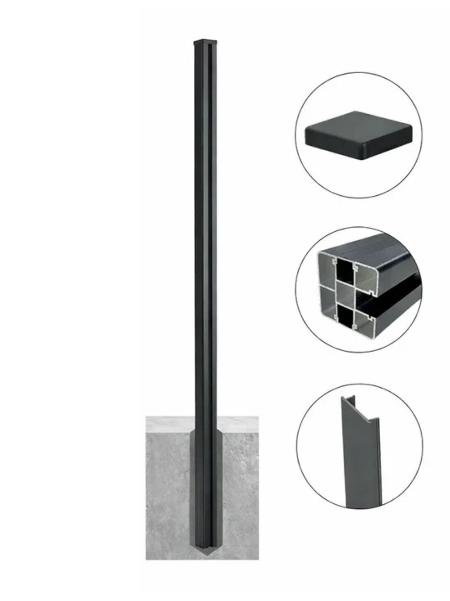 11 ft Aluminum Alloy Fence Post – Extra Long Secondary image