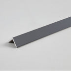 Silver Gray Metallic WPC fluted wall panel corner trim