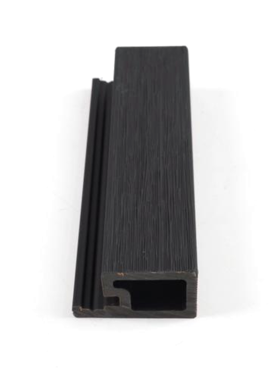 Gray Composite Cladding Exterior Edge Trim with Steel Stamped Wood Grain Finish Main image
