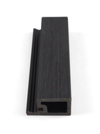 Gray Composite Cladding Exterior Edge Trim with Steel Stamped Wood Grain Finish