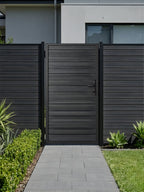 modern black aluminum gate 4x6 ft for residential fencing