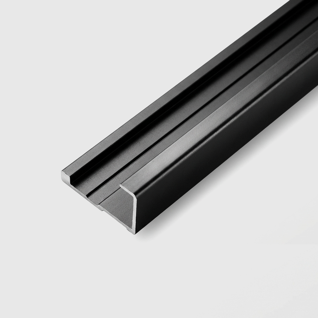 5/16 aluminum end cap trim long 118 inch wall panel edge trim Main image