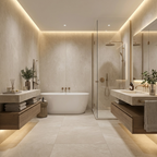 Beige stone finish PVC wall panel for modern interior walls