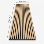 Royal oak acoustic slat wall panel 94.5 inches length and 23.5 inches width with black felt backing