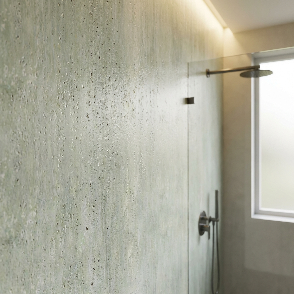 Natural Travertine Stone Panels - Waterproof Rough Texture PVC Sheets Secondary image