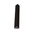 Walnut Ink WPC fluted wall panel corner trim