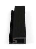 Black WPC Exterior Edge Trim for Composite Wall Cladding Panels