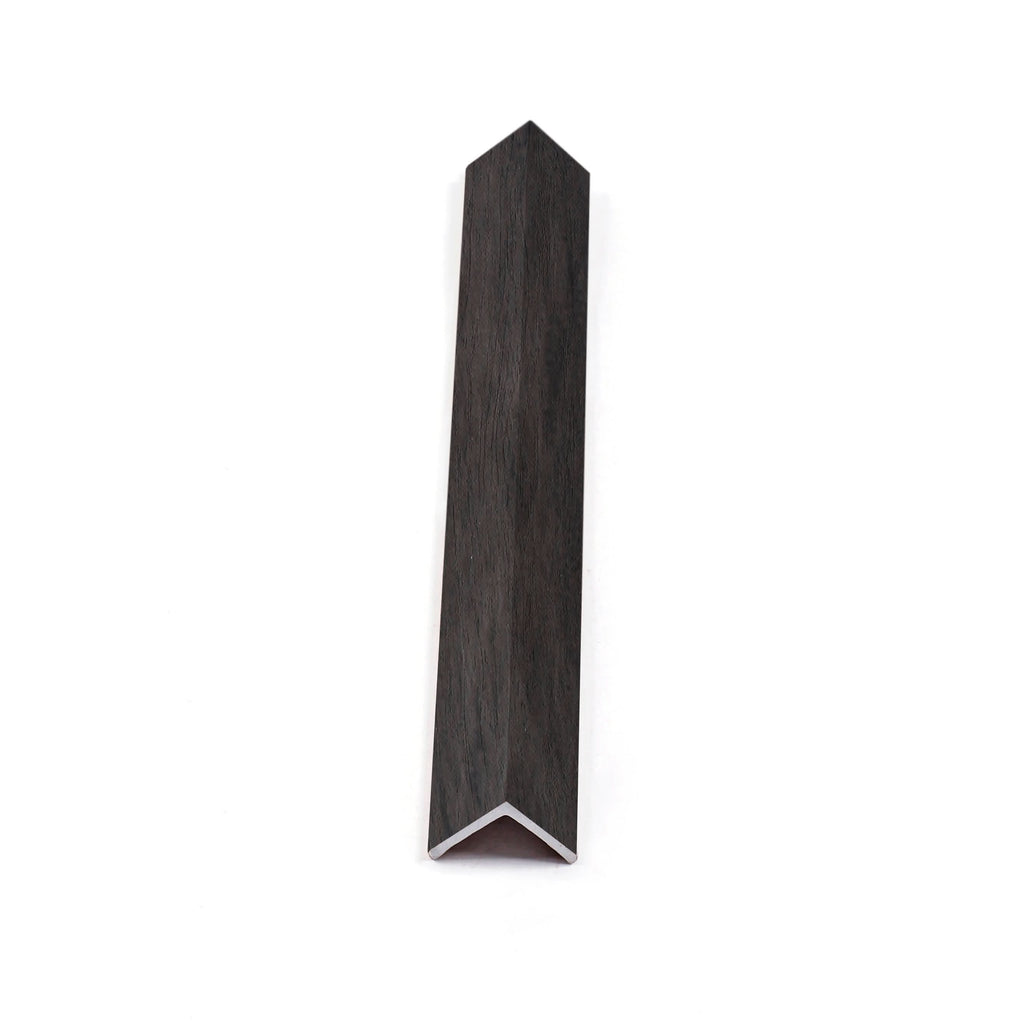 Cedar oak WPC corner trim for fluted 3D wall panels
