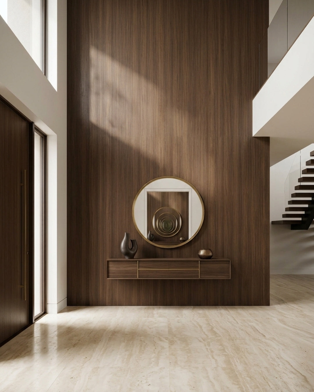 Walnut Wood Veneer Panel – 4x9 ft, Fireproof, Waterproof & Scratch-Resistant Secondary image