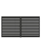 Aluminum Premium Fence Gate 12x6 – Modern, Heavy Duty, Semi Privacy