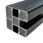 Aluminum fence post designed for tall security fence applications
