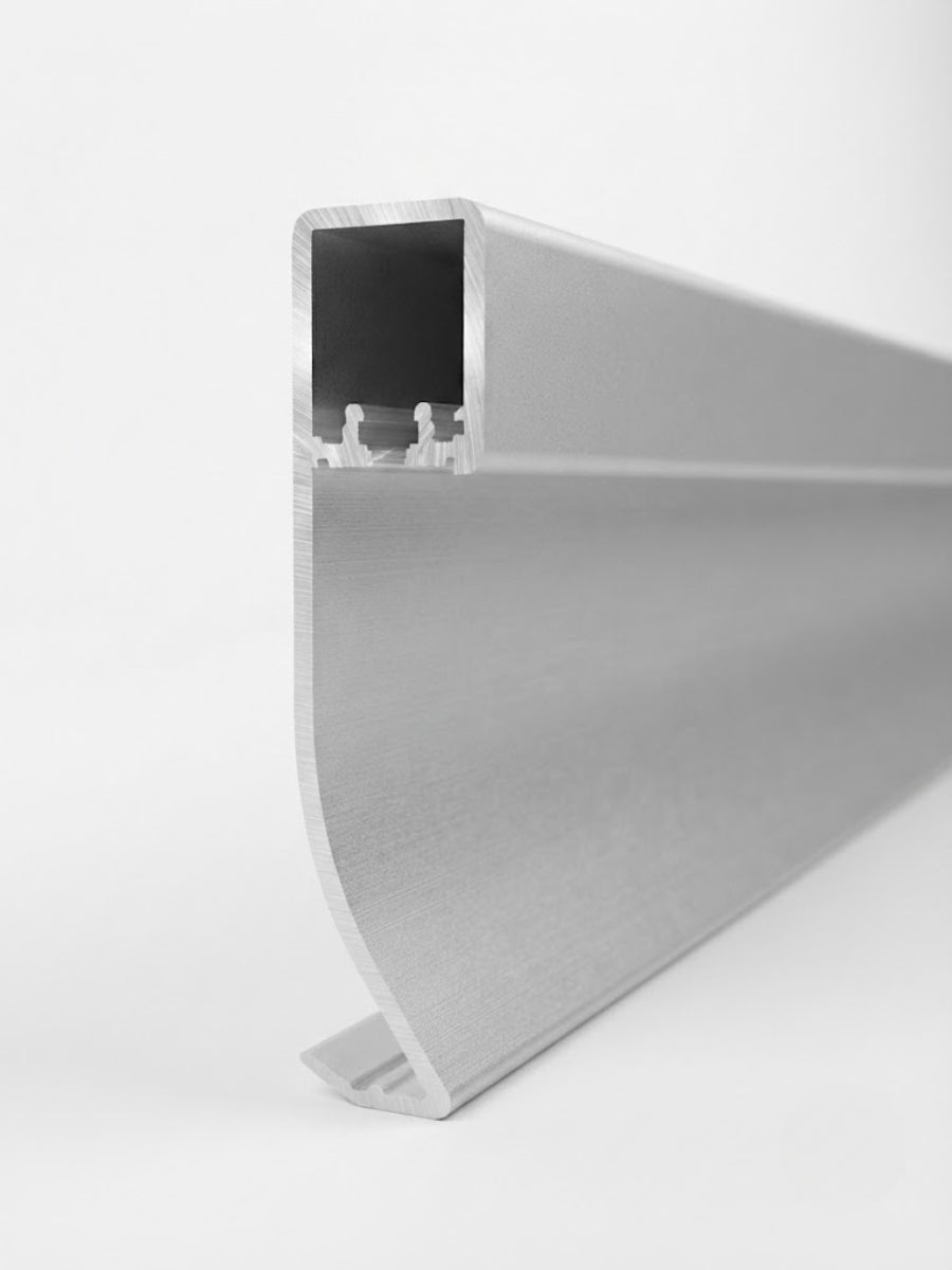Premium White Aluminum LED Baseboard Molding - 26.25 Ft (4 Pieces) Secondary image