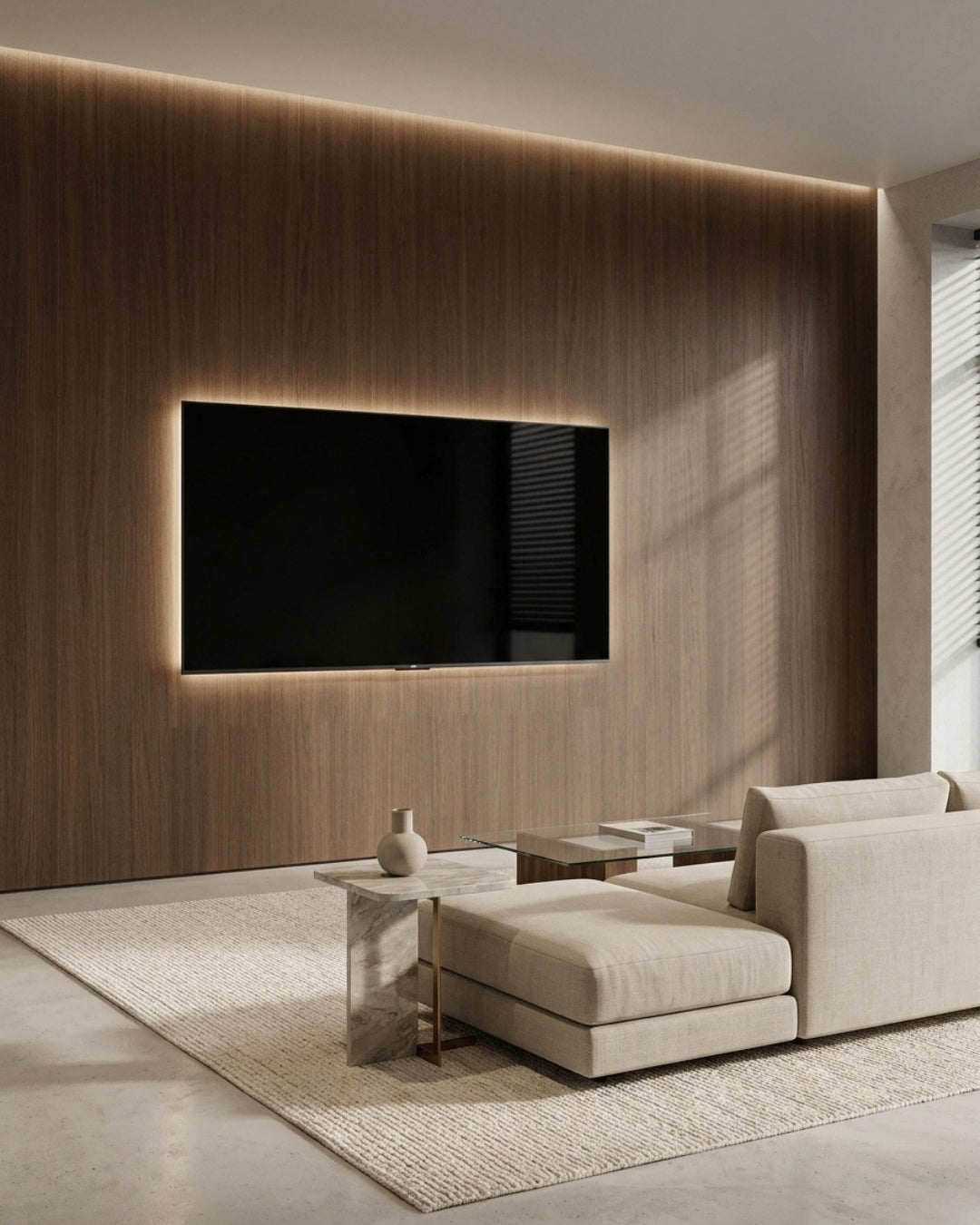 Walnut Wood Veneer Panel – 4x9 ft, Fireproof, Waterproof & Scratch-Resistant