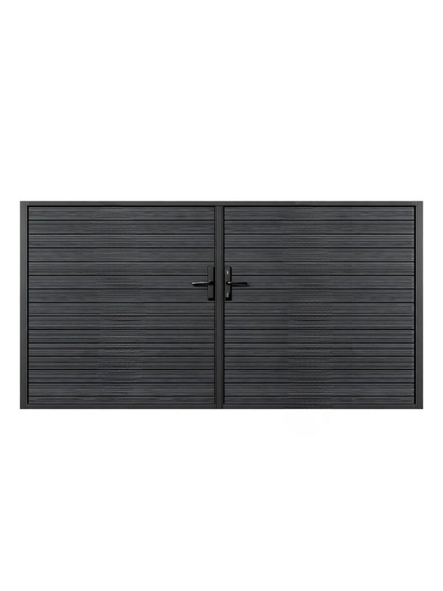 Aluminum Premium Fence Gate 12x6 – Modern, Heavy Duty, Full Privacy Main image