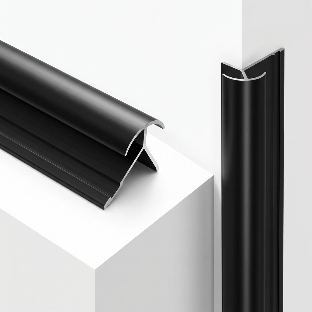 Aluminum Alloy Round Outside Corner Trim |  5/16 x 118 in Secondary image