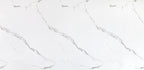 Calacatta Belga white marble PVC wall panel texture with soft gray veining