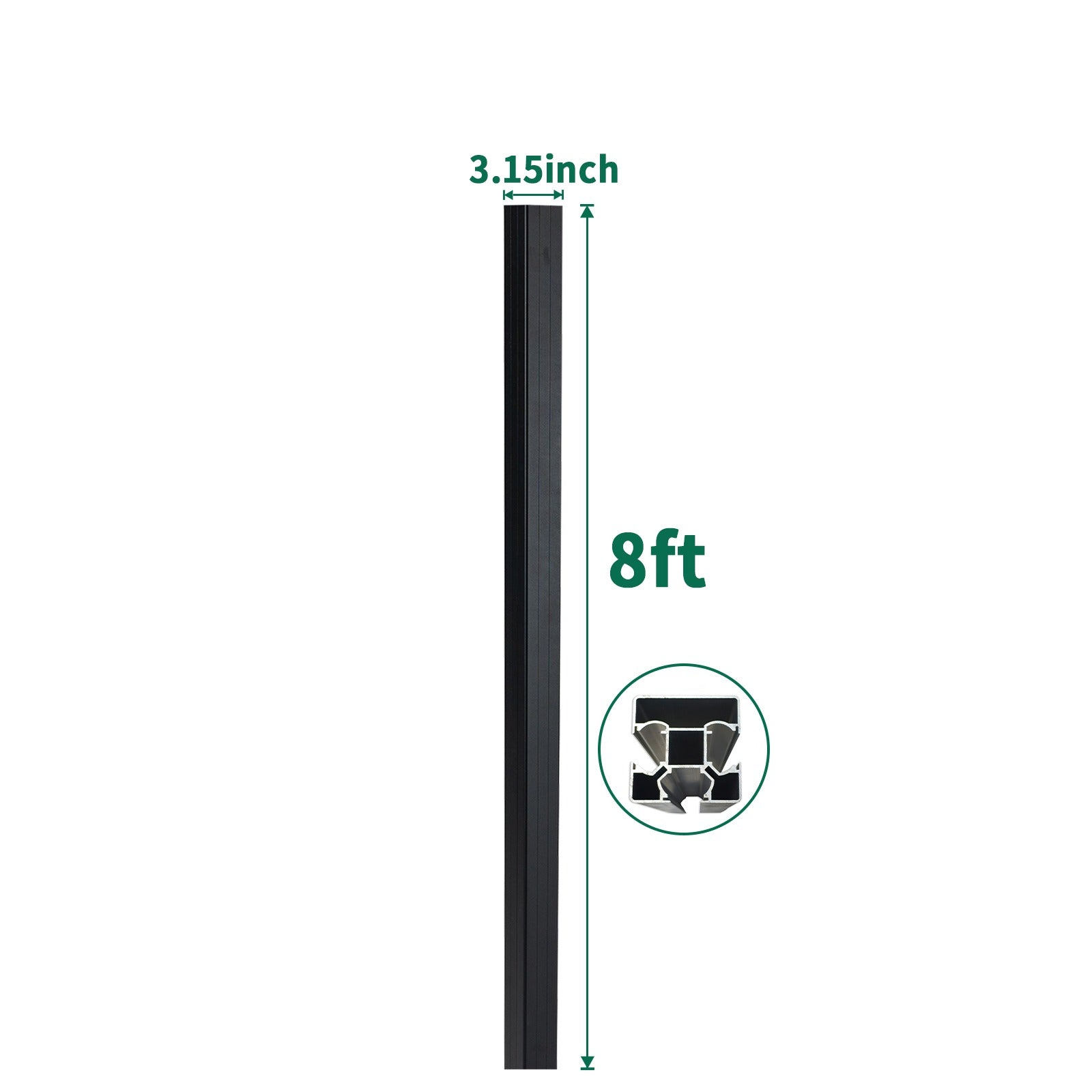 8 Ft Gate post Heavy duty  Main image