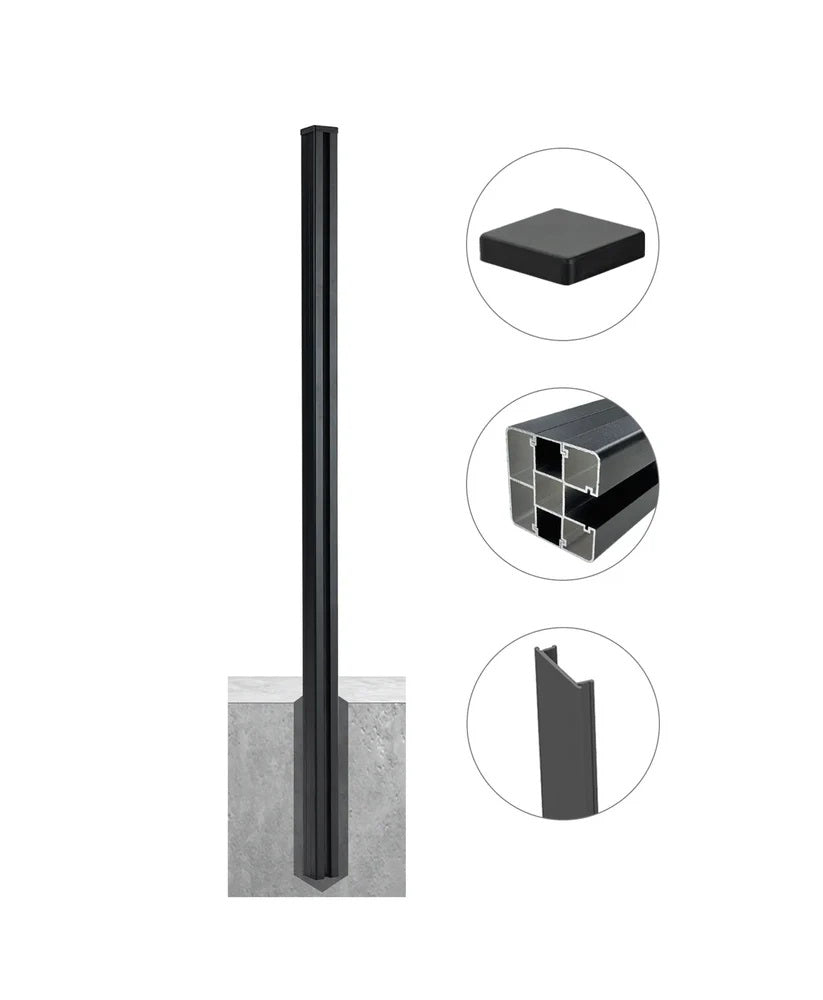 11 ft Aluminum Alloy Fence Post – Extra Long Secondary image