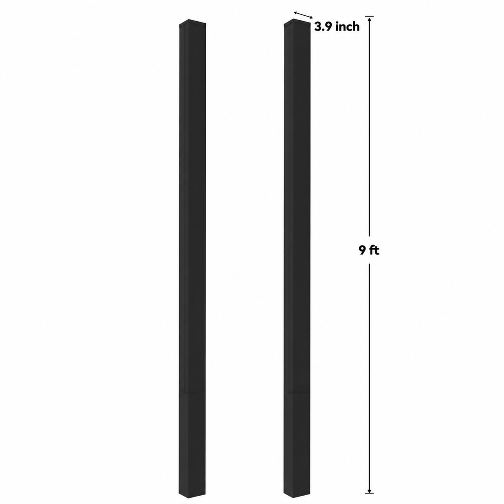 4 Inch 9 ft In-ground Gate Post for Composite Fence Gates