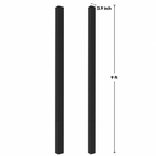 4 Inch 9 ft In-ground Gate Post for Composite Fence Gates