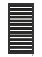 Aluminum premium fence gate 3x6 ft modern heavy duty semi privacy gate