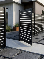 contemporary aluminum single gate 4x6 ft for garden and yard access