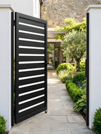 low maintenance aluminum fence gate 4x6 ft semi private style