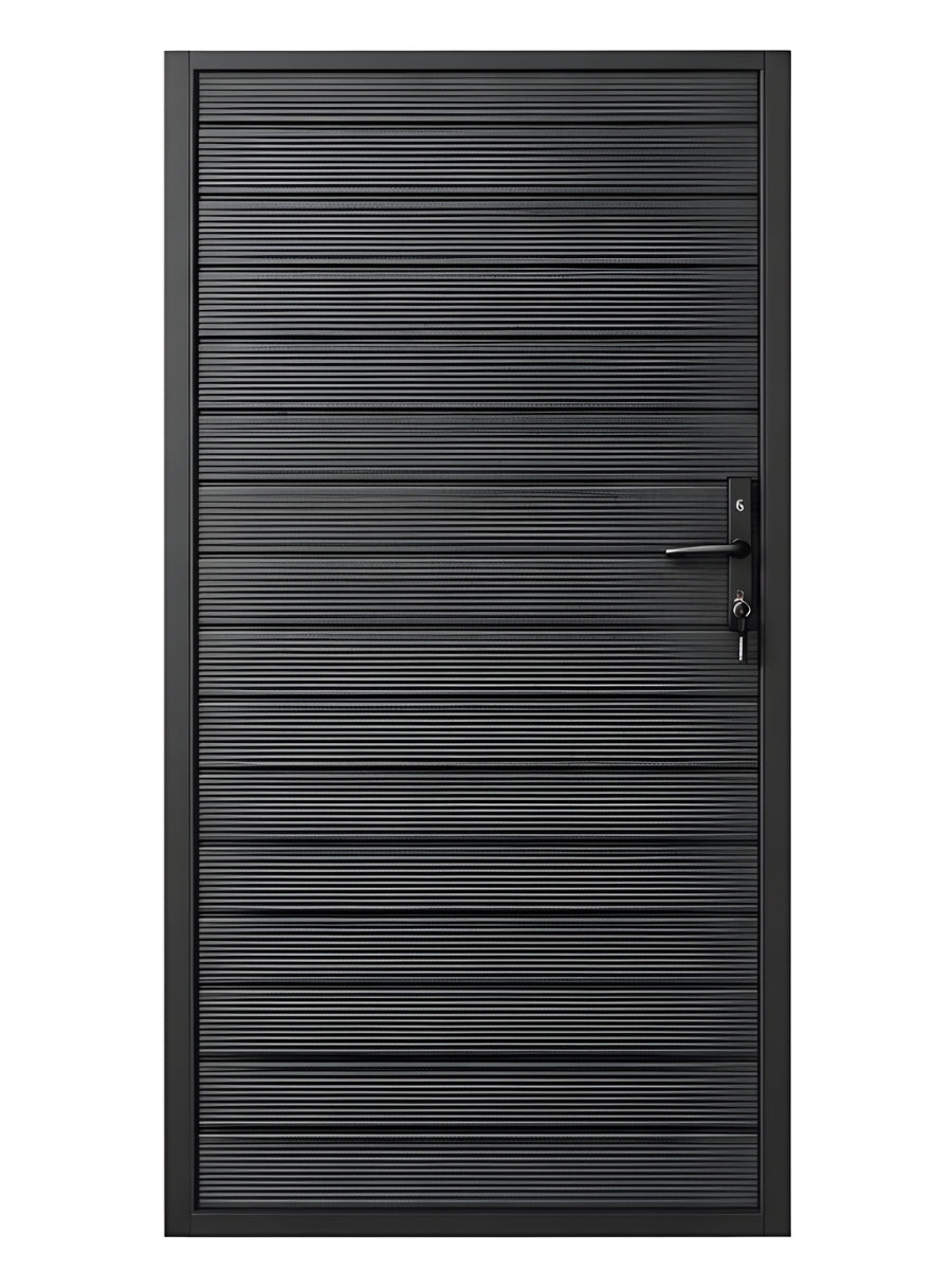 4x6 black aluminum privacy fence gate modern outdoor design Main image