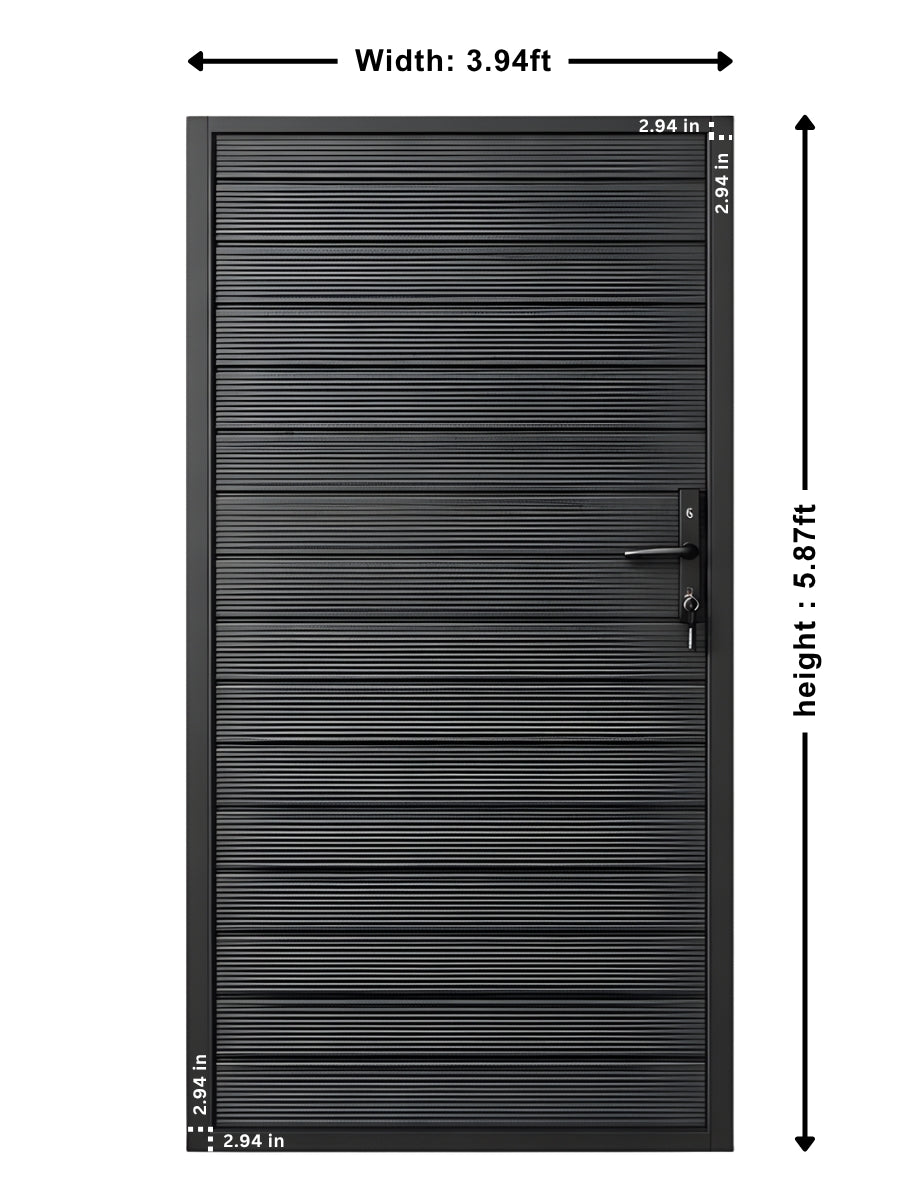 Aluminum Premium Fence Gate 4x6 – Modern, Heavy Duty, Full Privacy Secondary image