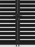 semi privacy aluminum driveway gate 10ft wide double gate exterior design