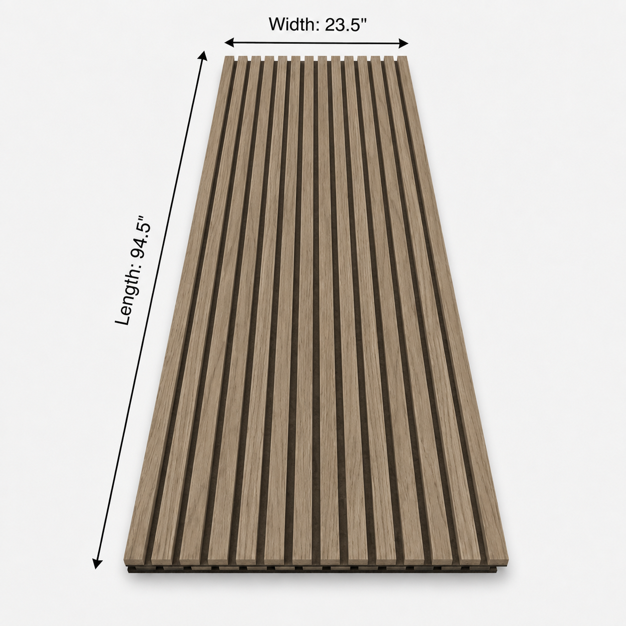 Ash Wood Acoustic Slat Wall Panel | Premium 3-Sided Veneer | Sound-Absorbing Secondary image