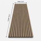 Ash Wood Acoustic Slat Wall Panel | Premium 3-Sided Veneer