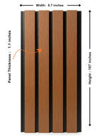 Brown and Black WPC Composite Exterior Wall Cladding with Brushed Texture