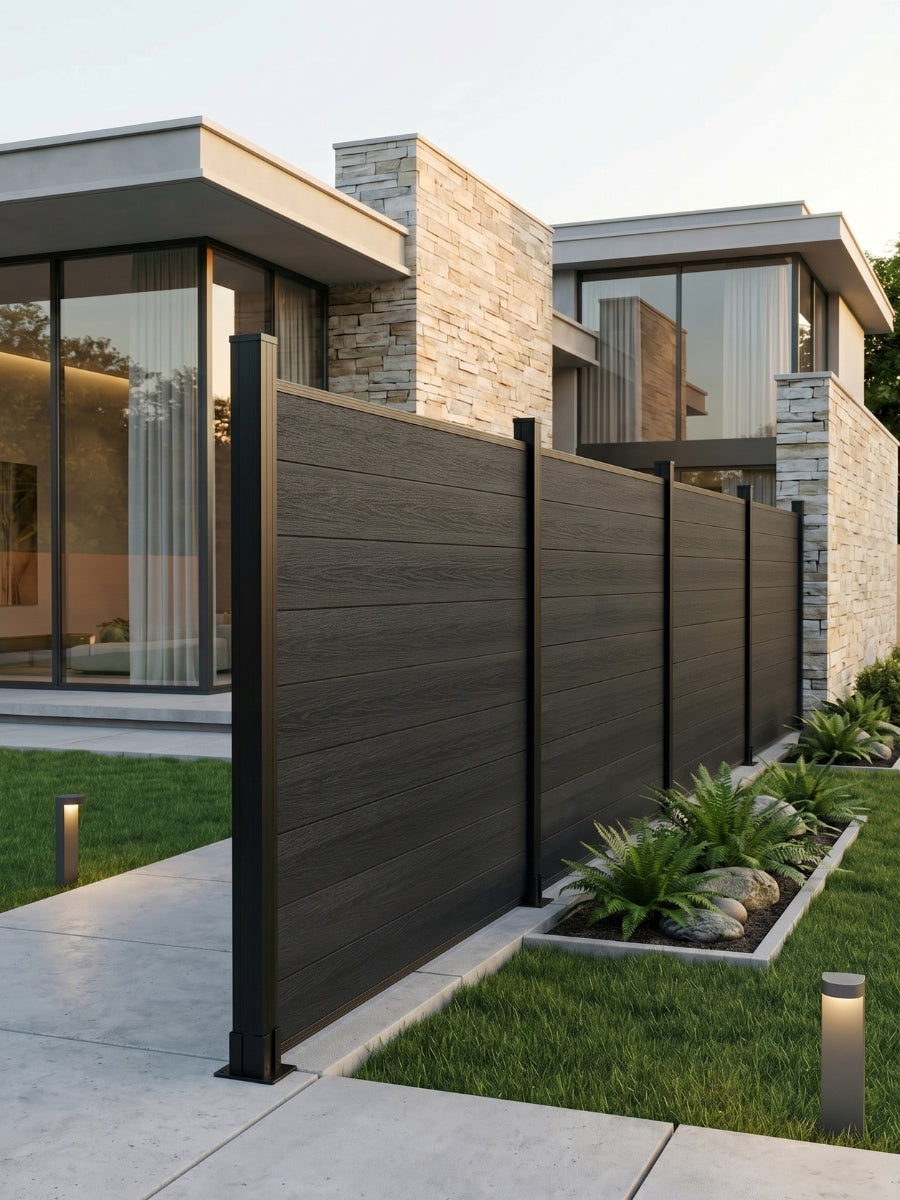 Composite  Fence Co-extrusion Wholesale Discounted Price -Black Secondary image