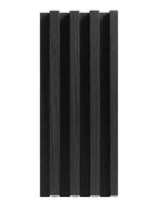 Black Timber WPC Fluted 3D Wall Panels |  42.9 sq. ft./Box