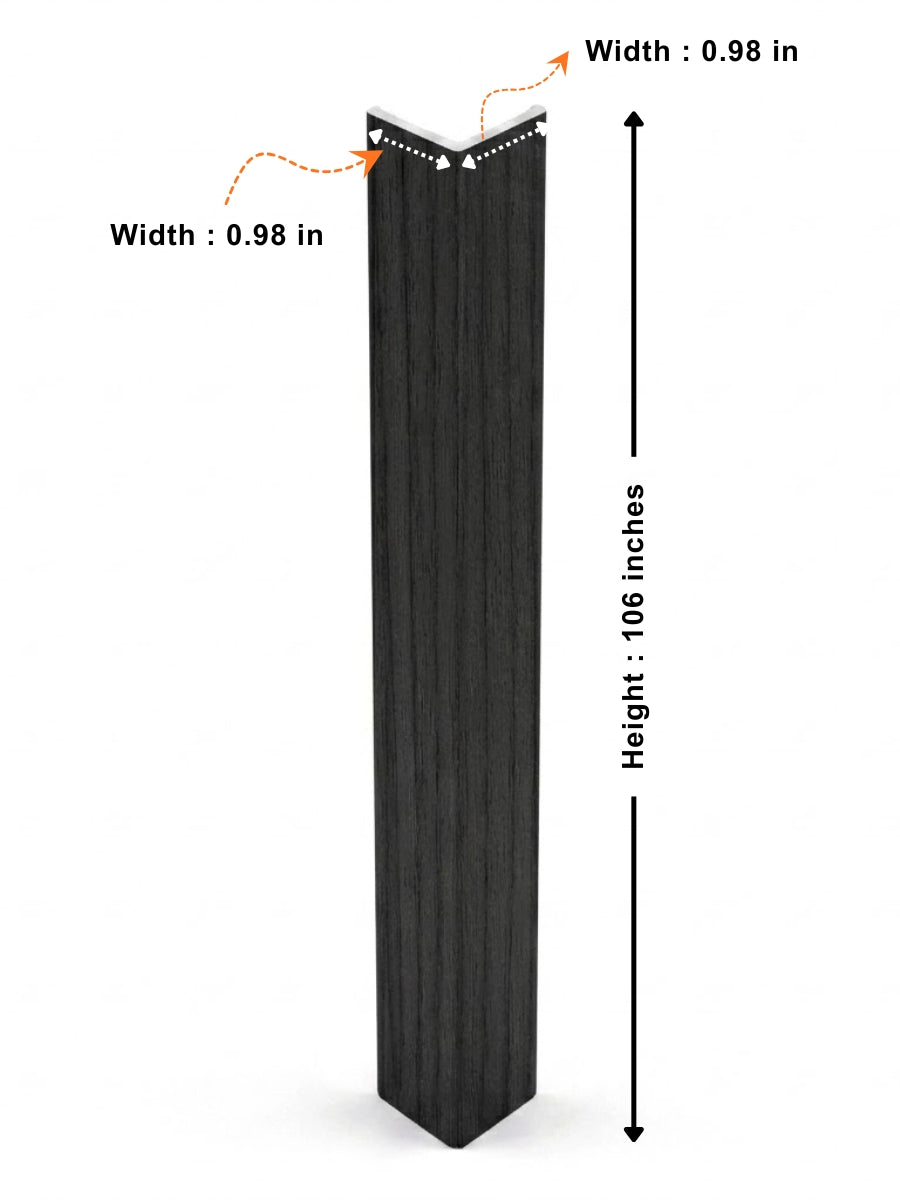 Black Timber Trim 106 Inches