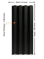 Decorative Blackwood WPC Wall Panels with Wood Grain Finish