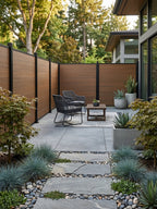 Walnut composite fencing panel for residential and commercial properties