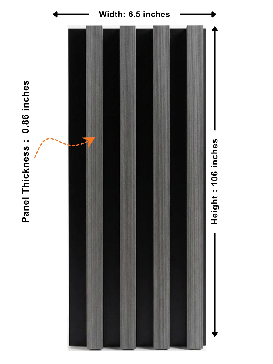 Carborn Gray WPC Fluted 3D Wall Panels |  42.9 sq. ft./Box Secondary image