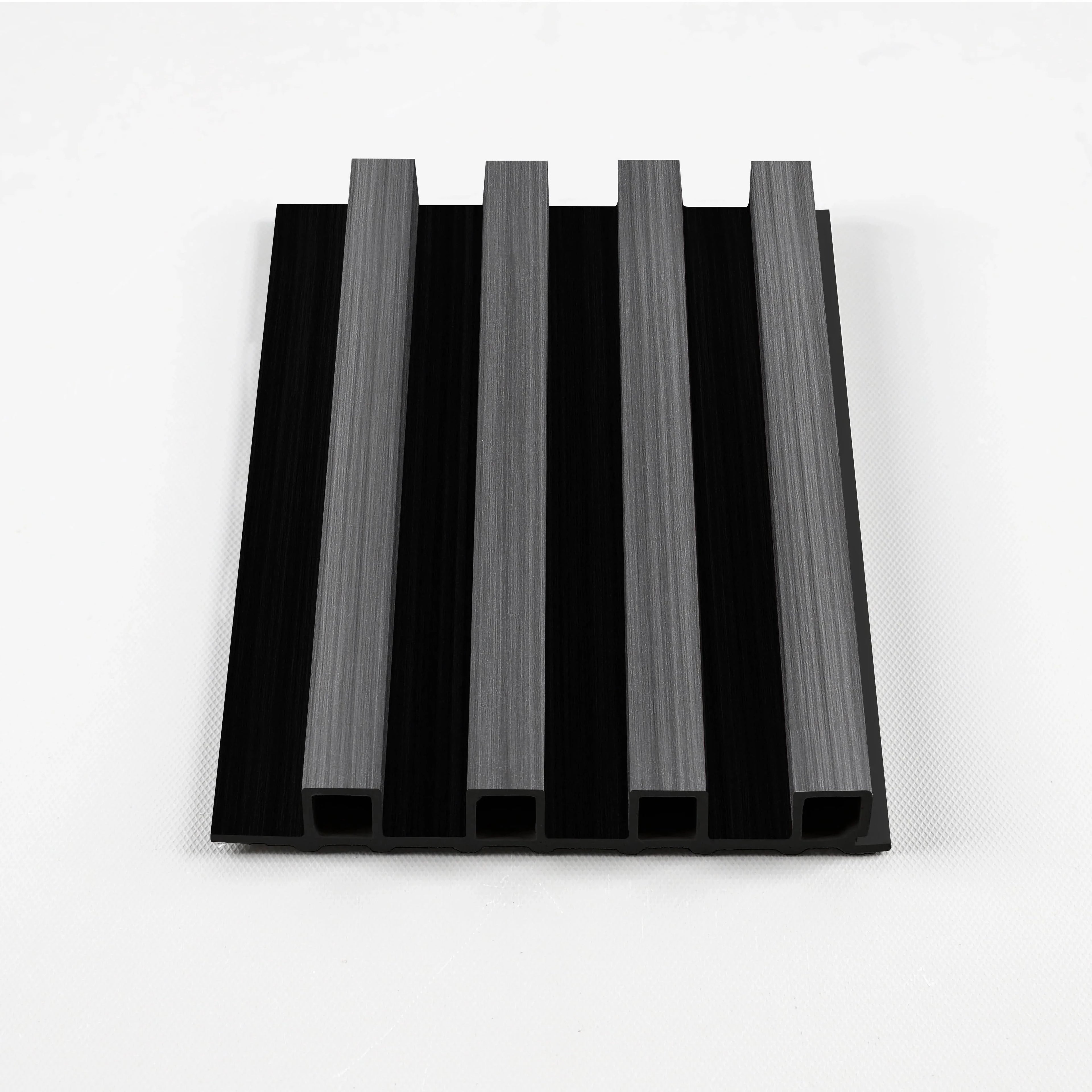Carborn Gray Lightweight WPC fluted wall panel sample for home interiors