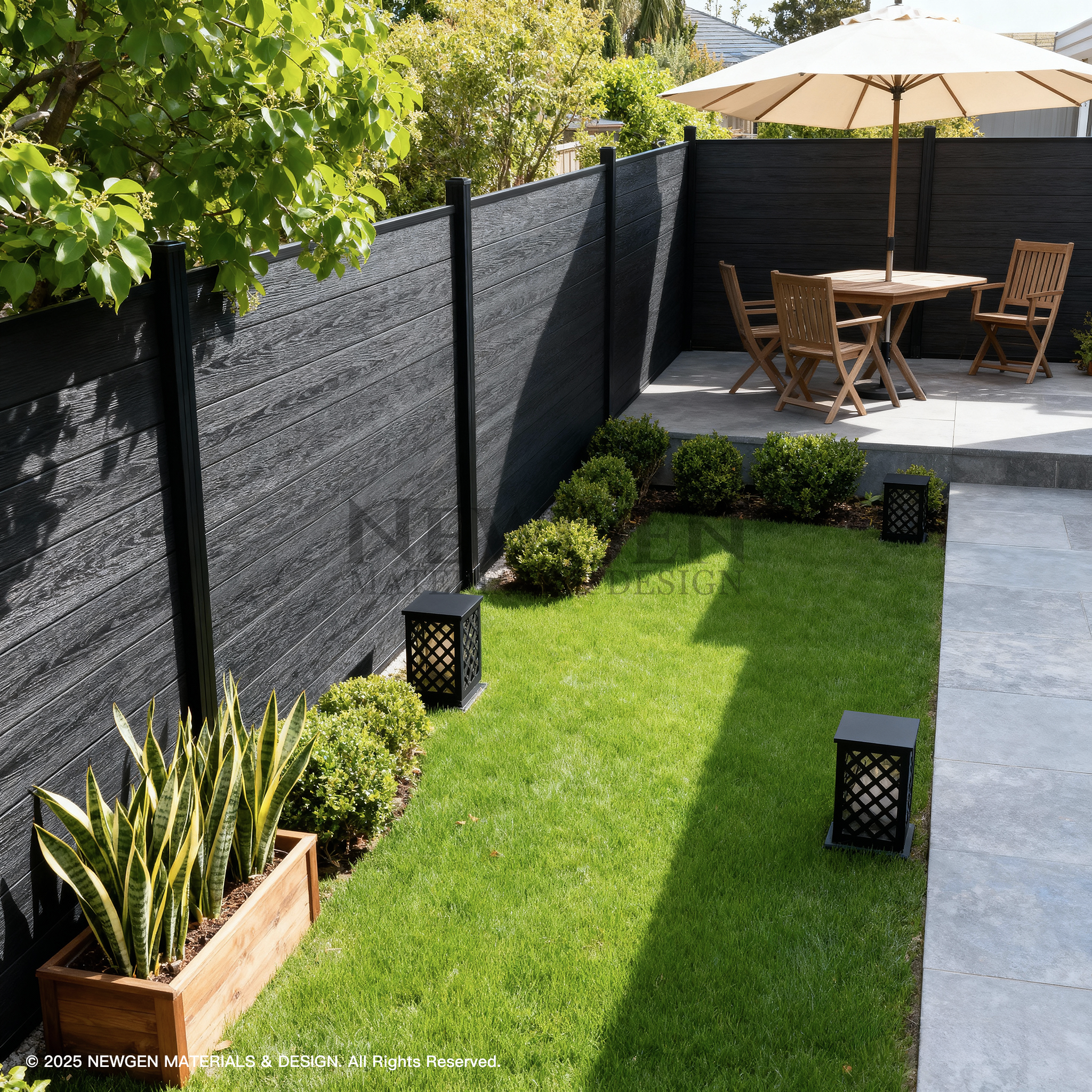 Composite  Fence Co-extrusion Wholesale Discounted Price -Black Secondary image