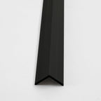 Dark gray composite exterior corner trim for wide cladding panels