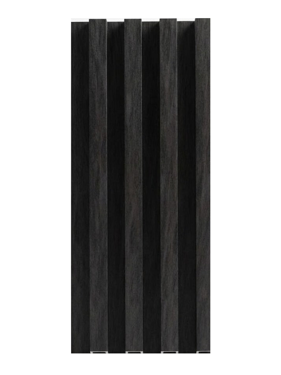 Dark Smoky Oak WPC Fluted 3D Wall Panels |  42.9 sq. ft./Box Main image