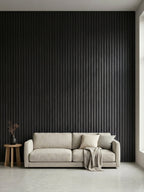 Dark Smoky Oak WPC Fluted 3D Wall Panels |  42.9 sq. ft./Box