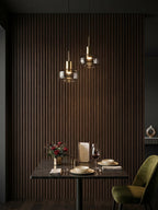 Dark Walnut Oak WPC Fluted 3D Wall Panels |  42.9 sq. ft./Box